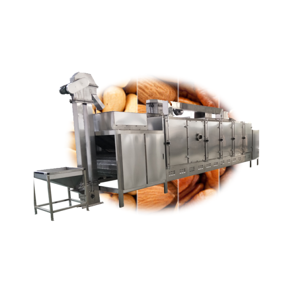 Gas Automatic Peanut Roaster Cashew Nut Cocoa Bean Roasting Machine ...