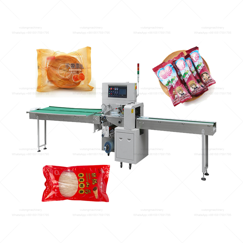 Fully Automatic Horizontal Wrapping Flow Pack Packing Machine Ice Cream ...