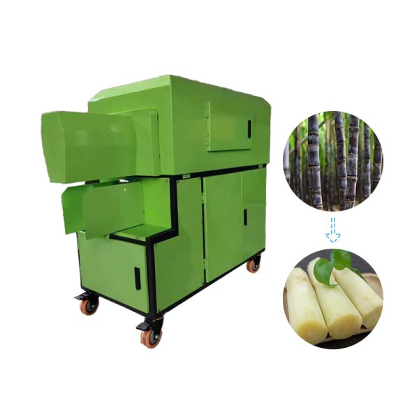 Automatic Commercial Sugarcane Peeling Cutting Machine Auto Industrial Sugar Cane Removable Skin Peeler Equipments Cheap Price