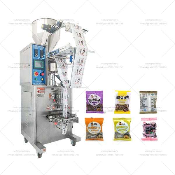 Popcorn Salted Peanut Plantain Chips Snack Sugar Stick Chin Chin Weighing Packing Sealing Machine