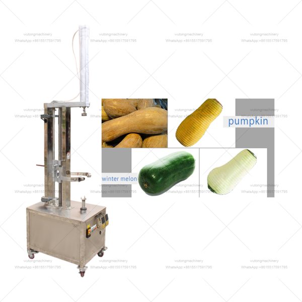 Automatic 304 Stainless Steel Fruit Pumpkin Melon Skin Peeler Pineapple Peeling Machine