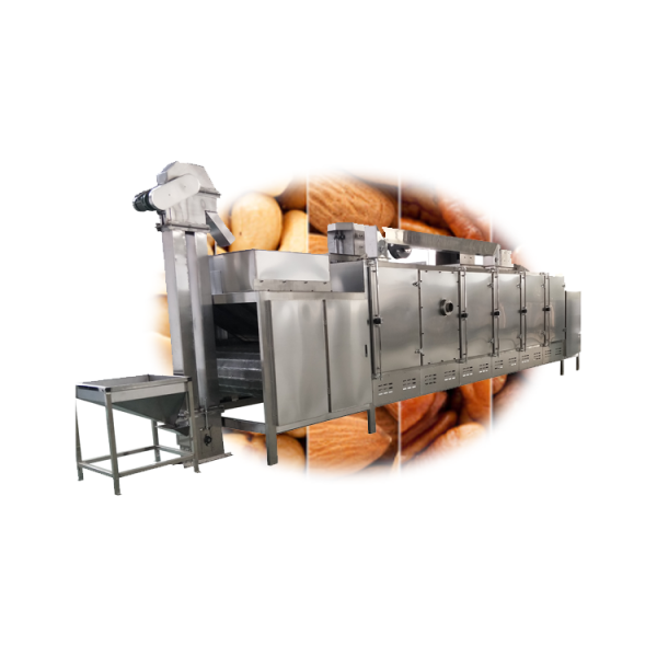 Gas Automatic Peanut Roaster Cashew Nut Cocoa Bean Roasting Machine