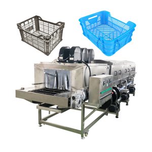 Industrial Tray Crate Cheese Mold Washer Machine Conveyor Cleaner Cleaning Machine Professional Turnover Basket Washing Machine